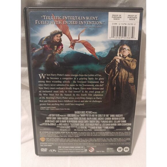 Harry Potter and the Goblet of Fire (DVD, 2005) - Picture 3 of 3
